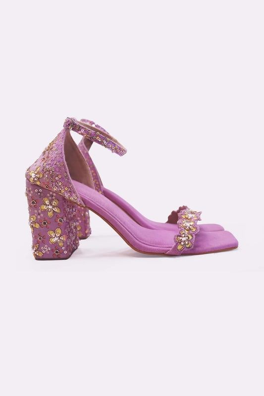 PURPLE TARA HEELS