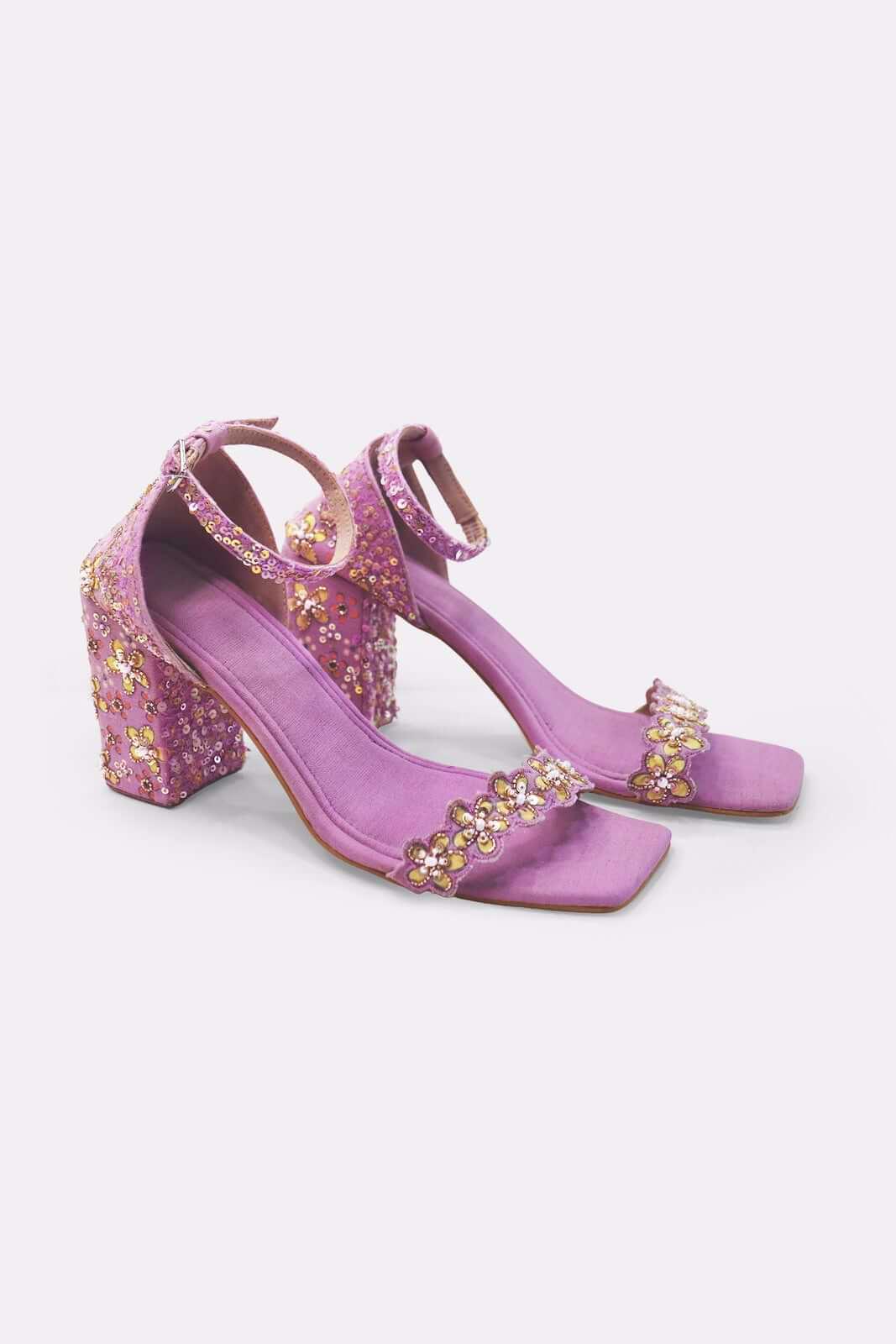 PURPLE TARA HEELS