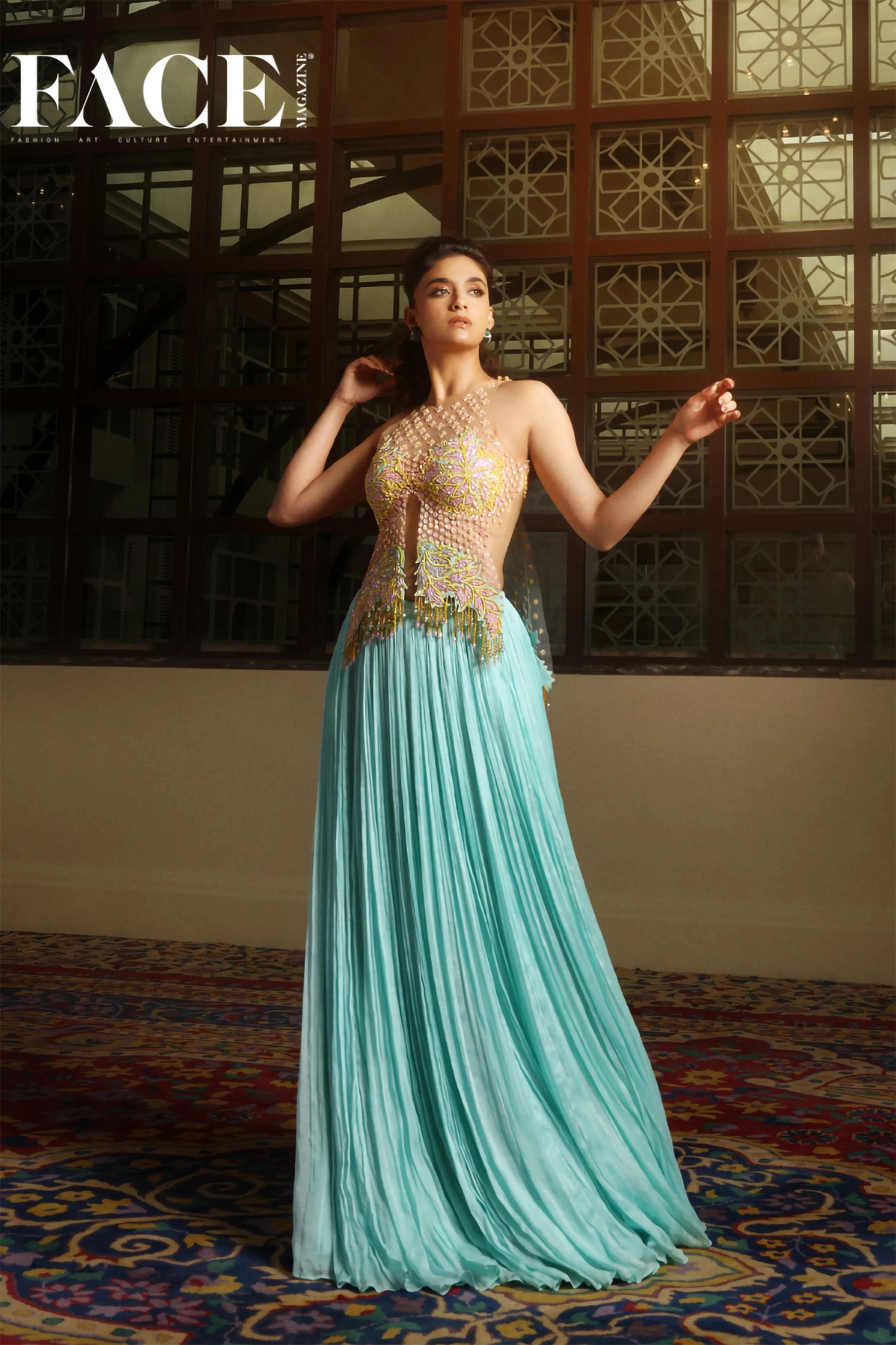 KEERTHY SURESH IN THE RATNAKARA FLAP LEHENGA SET