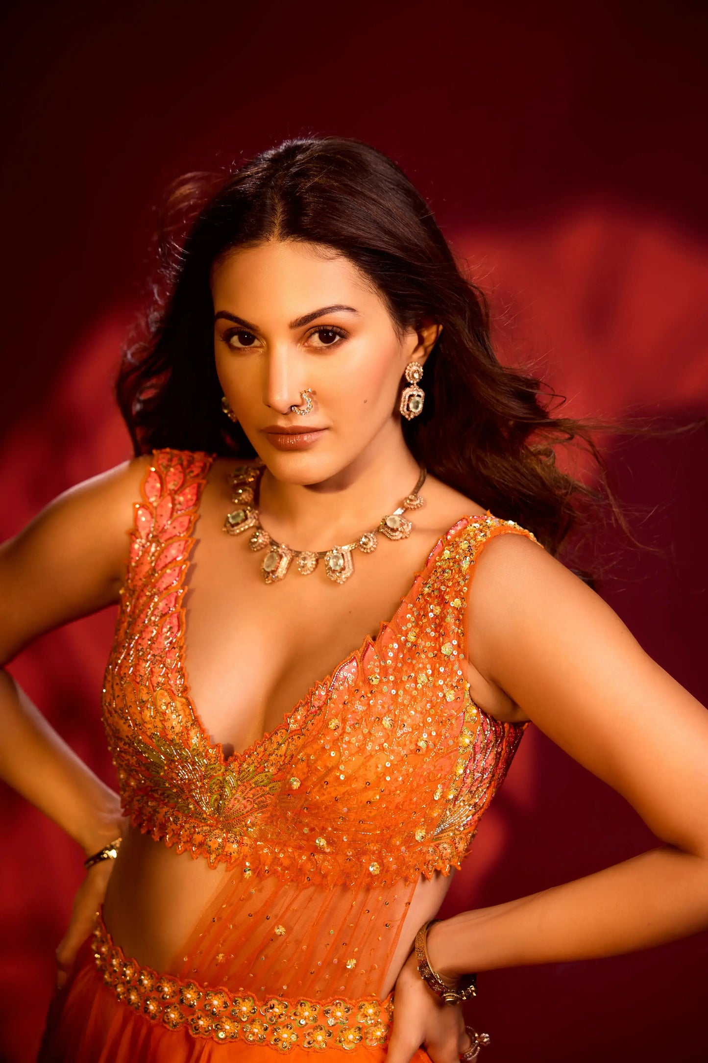 AMYRA DASTUR IN THE PHLORA LEHENGA SET