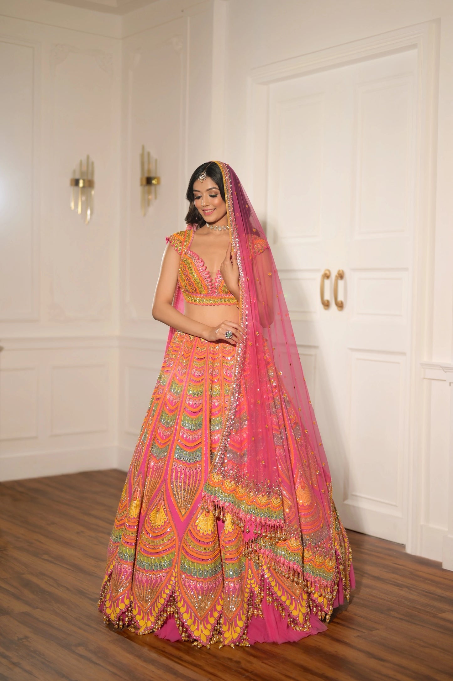 PINK LOTUS LEHENGA SET