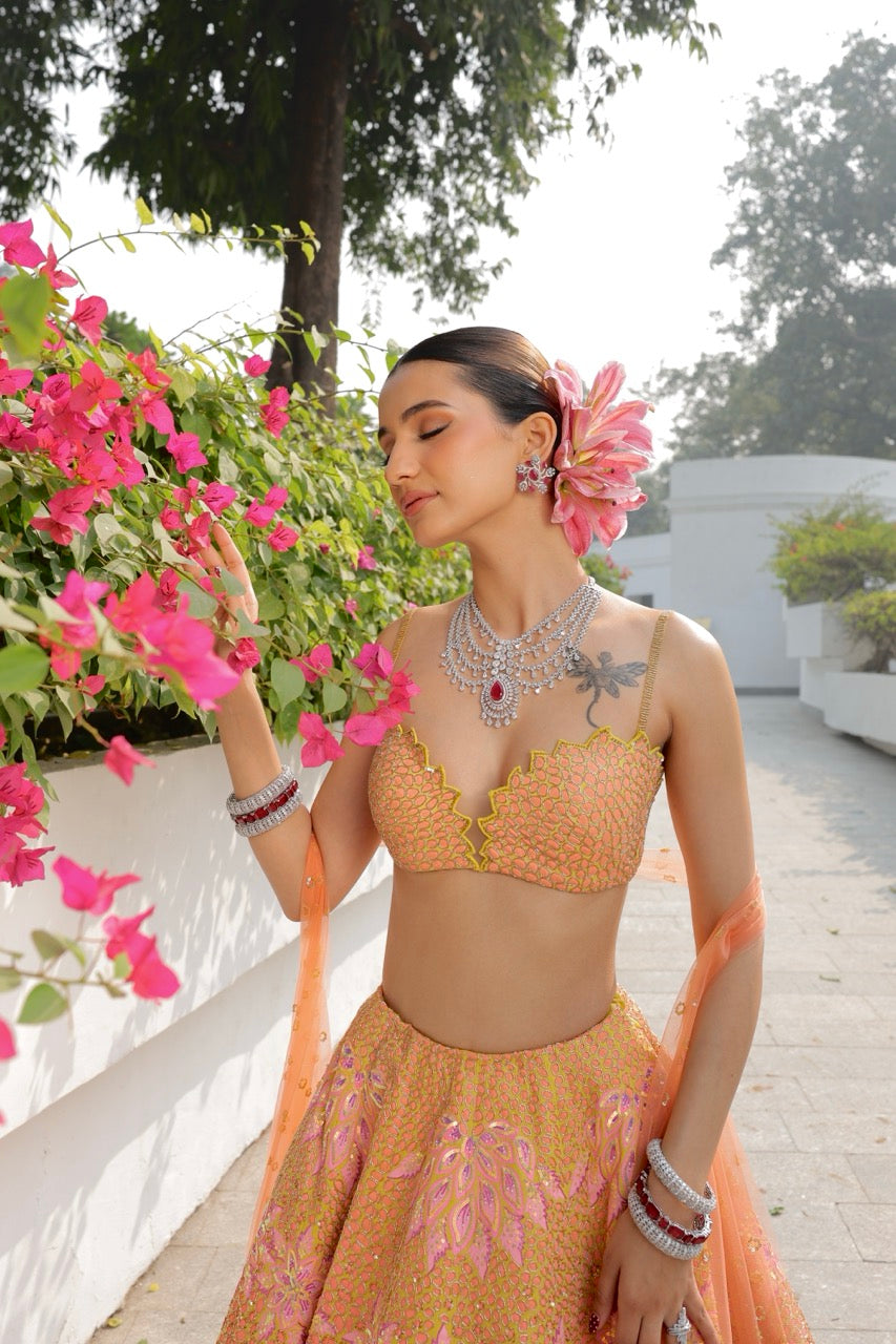 MOHHAR BLOSSOM LEHENGA SET