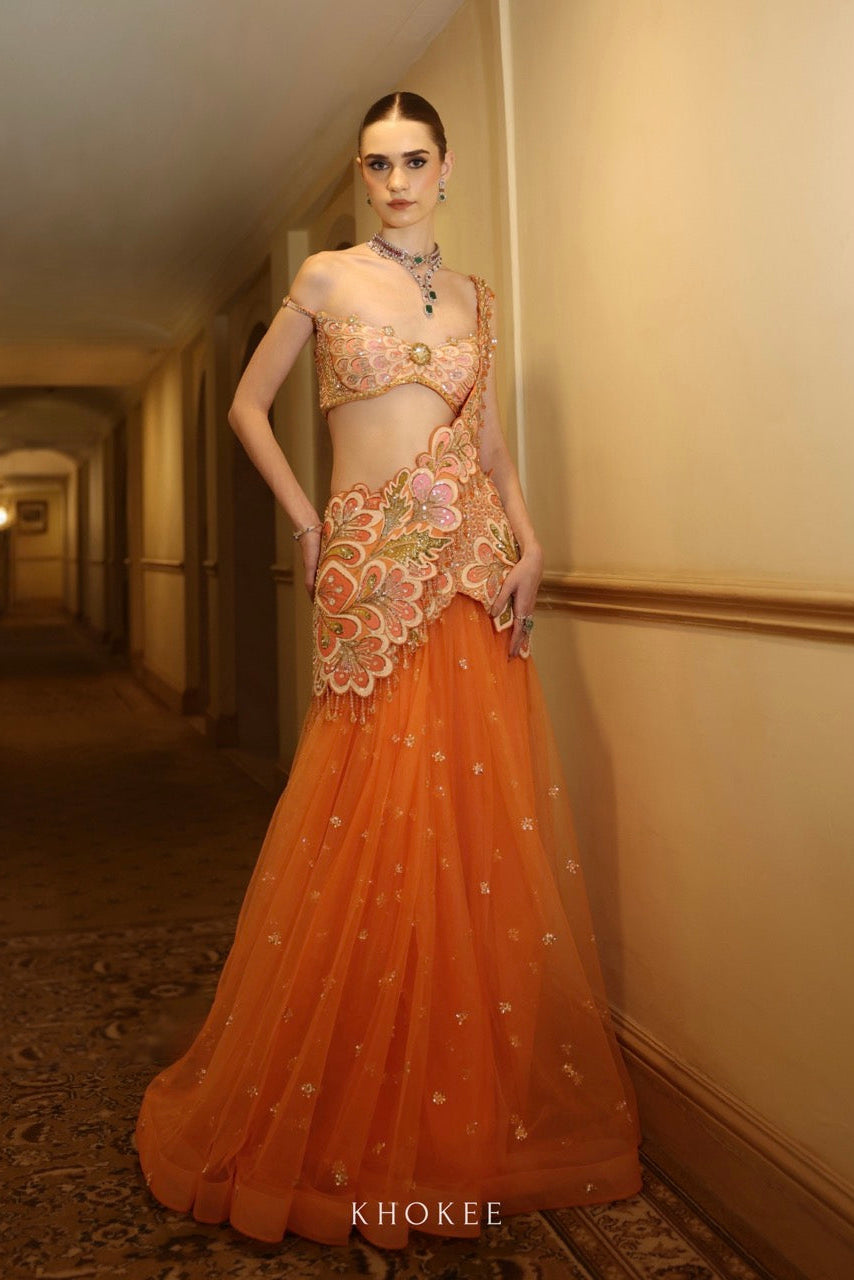 FLORAINE SAREE SET
