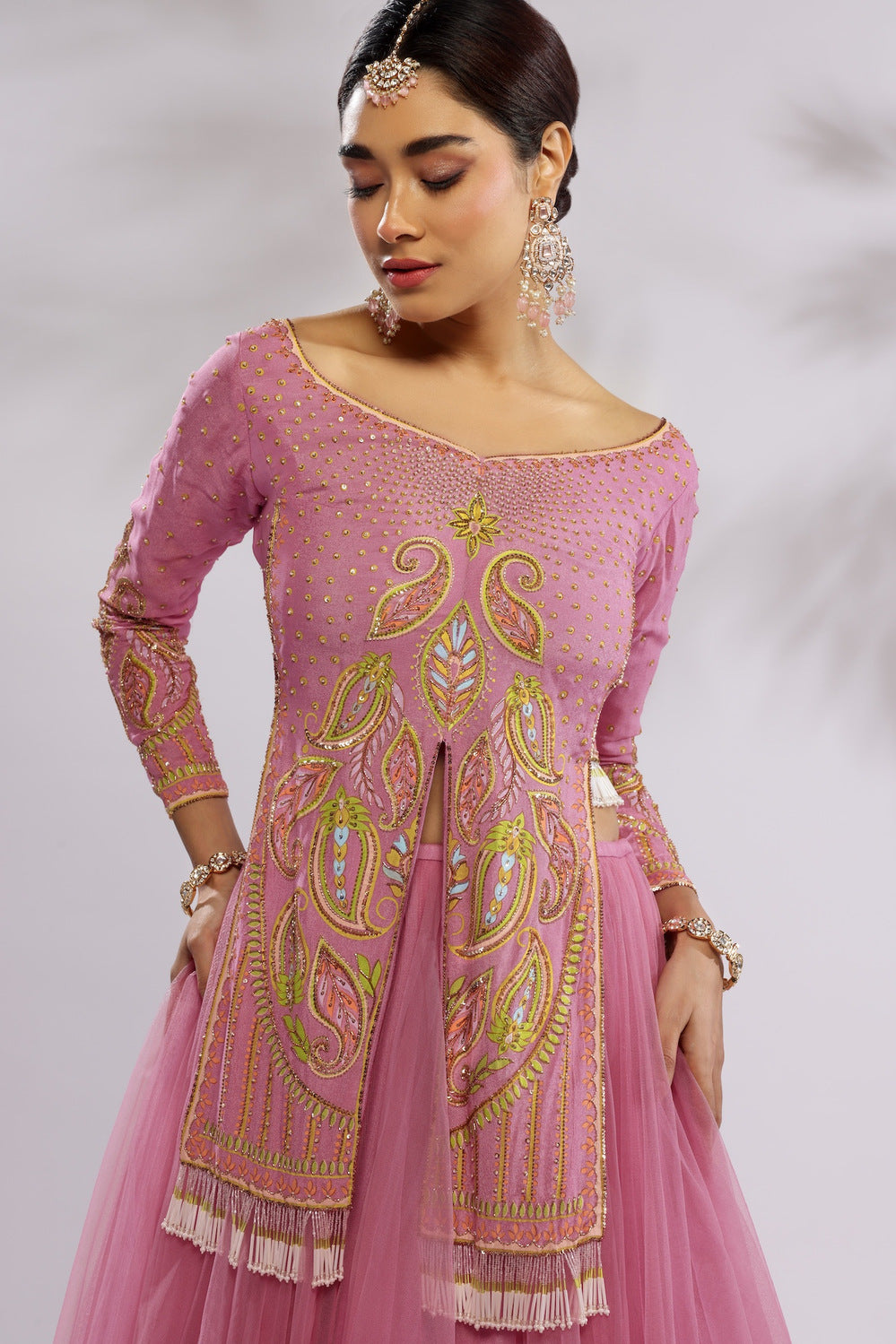 MANG FLAP LEHENGA SET