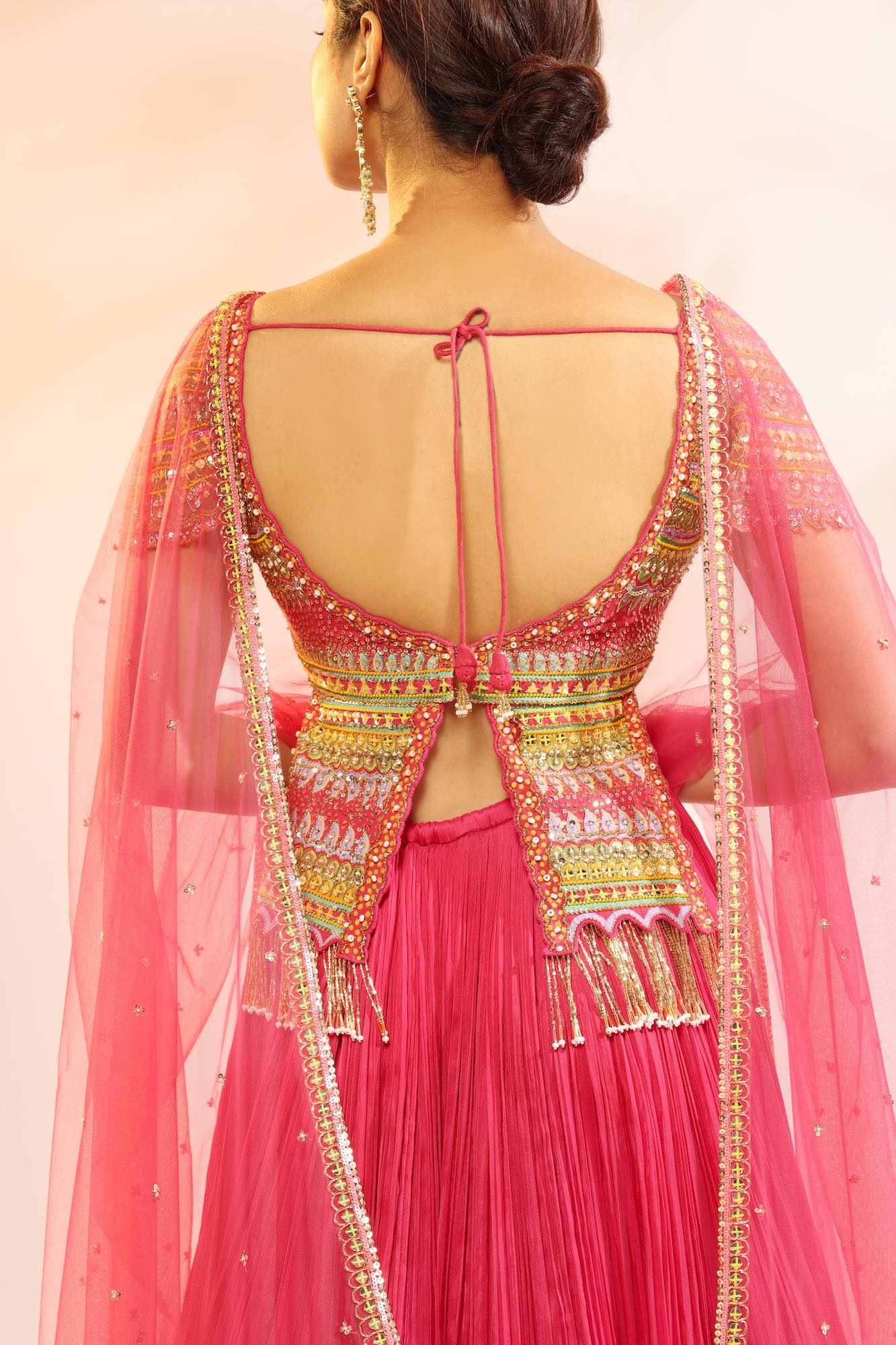MOGGAR RUBY FLAP LEHENGA SET