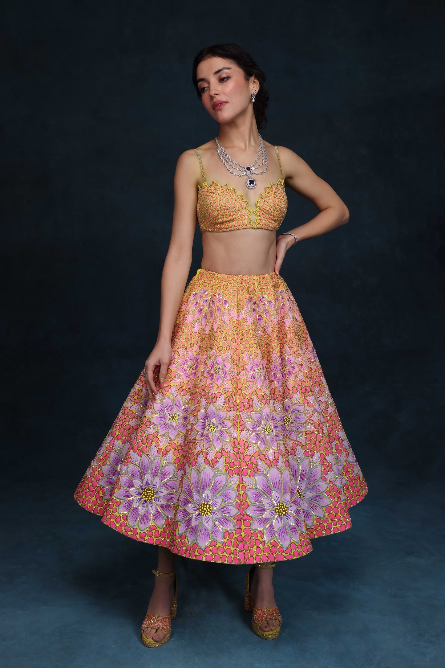 MOHHAR BLOSSOM LEHENGA SET