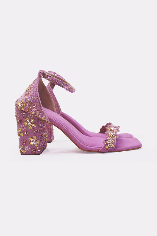 PURPLE TARA HEELS