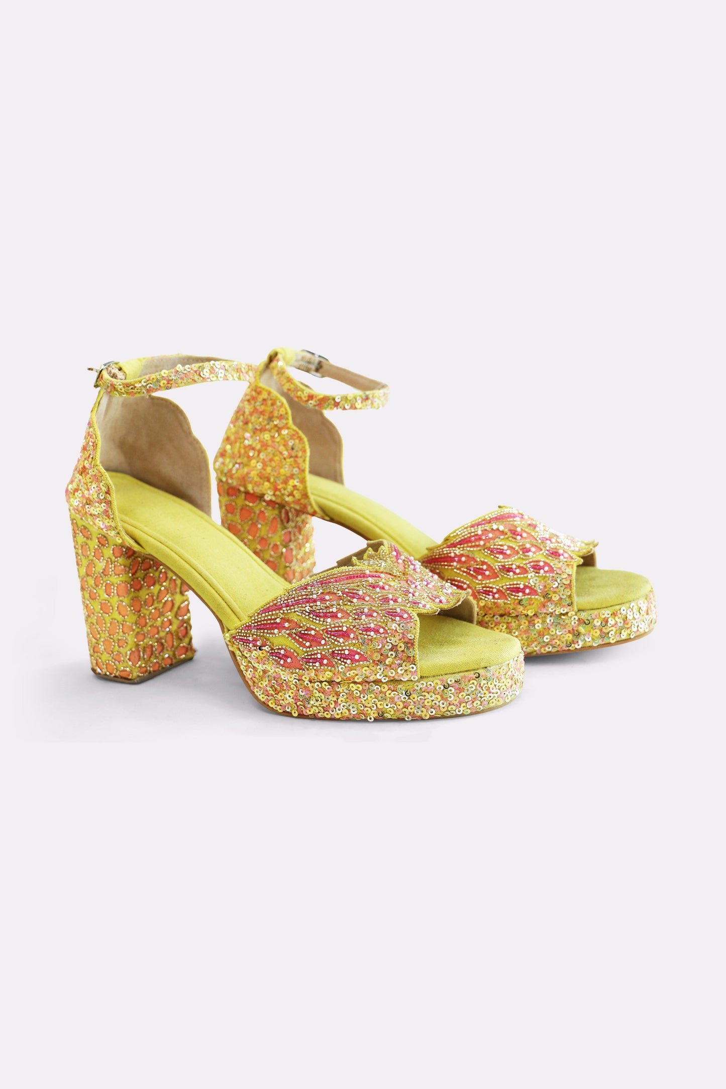 MOHHAR BLOOM PLATFORM HEELS