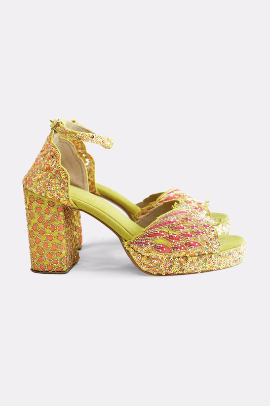MOHHAR BLOOM PLATFORM HEELS