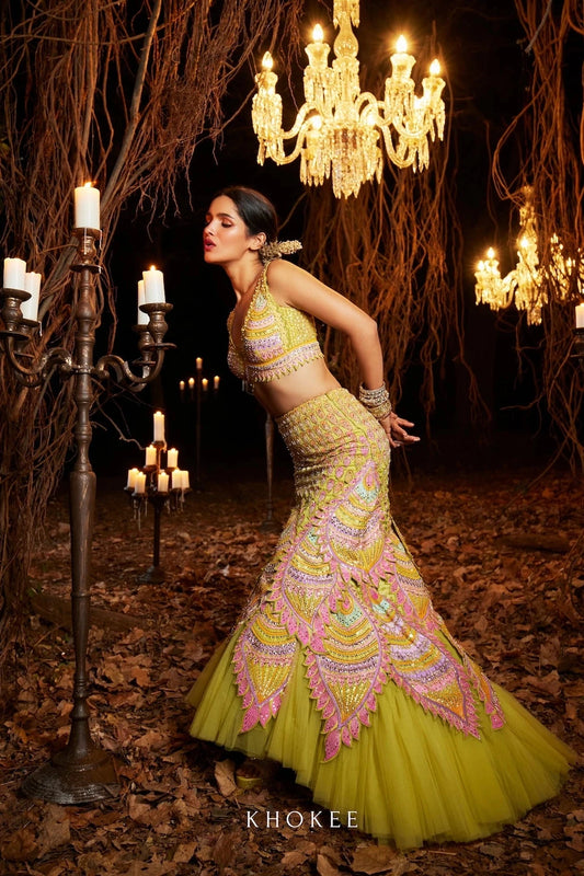 MARINA BLOOM LEHENGA SET