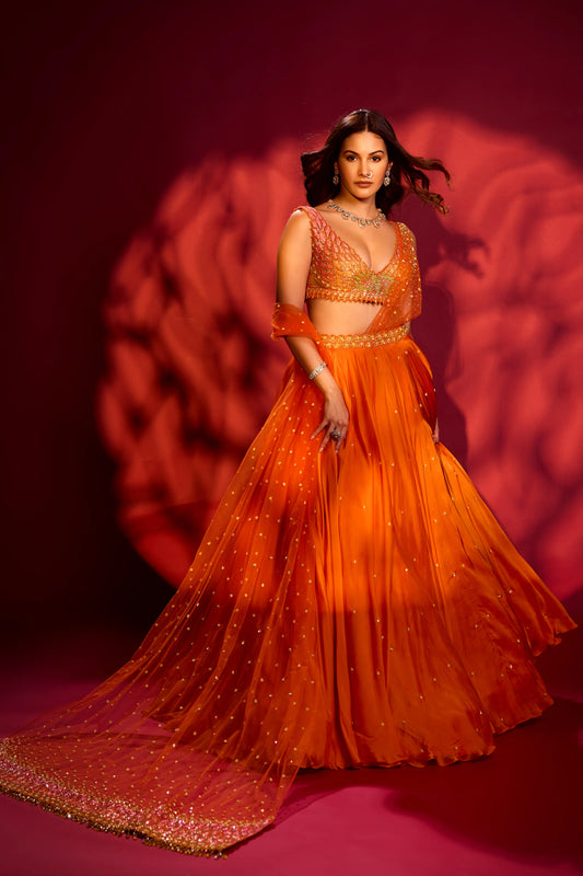 AMYRA DASTUR IN THE PHLORA LEHENGA SET