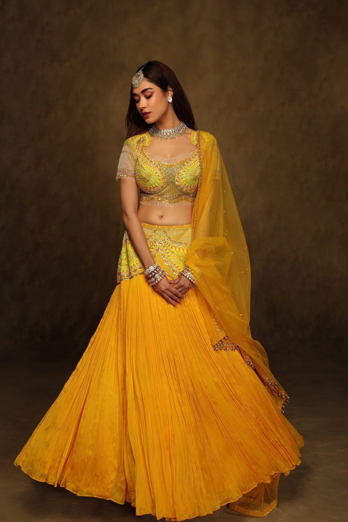 BINDI KERI LEHENGA SET