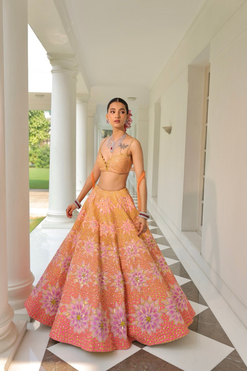 MOHHAR BLOSSOM LEHENGA SET