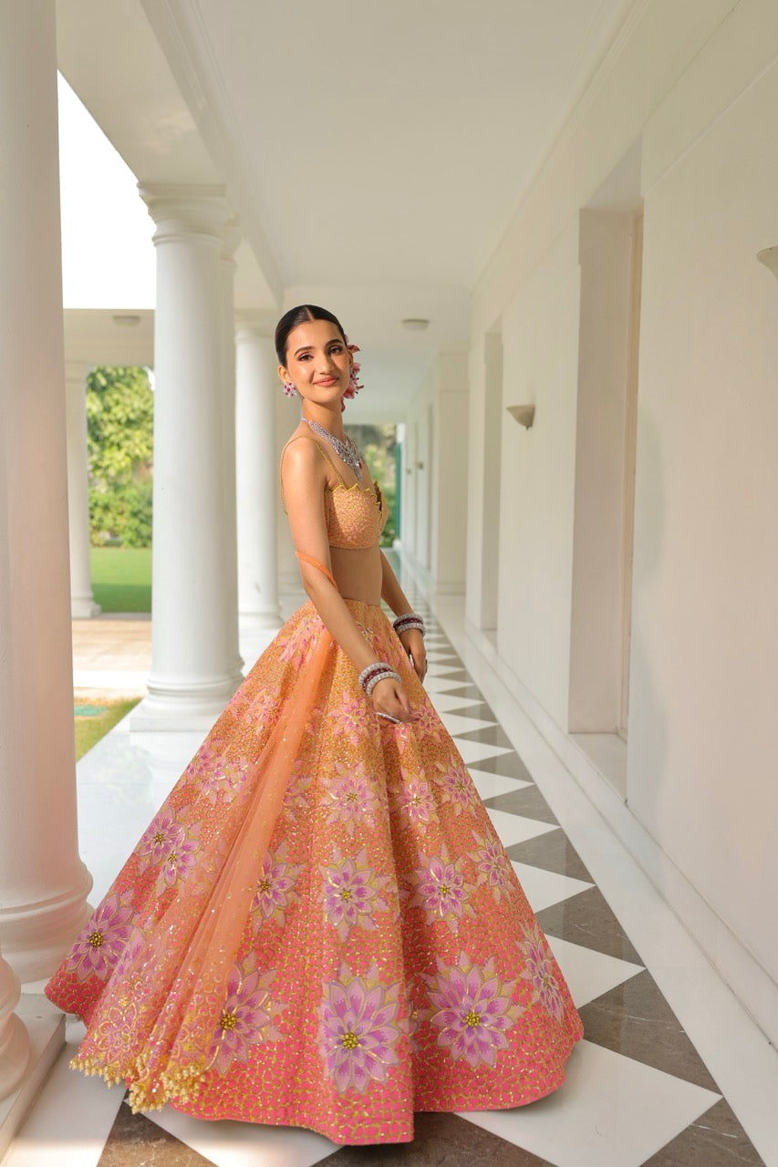 MOHHAR BLOSSOM LEHENGA SET