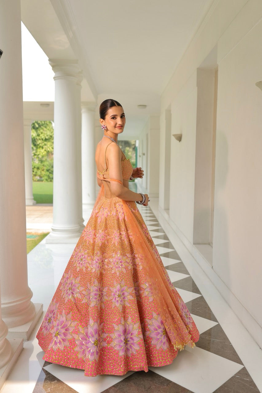 MOHHAR BLOSSOM LEHENGA SET