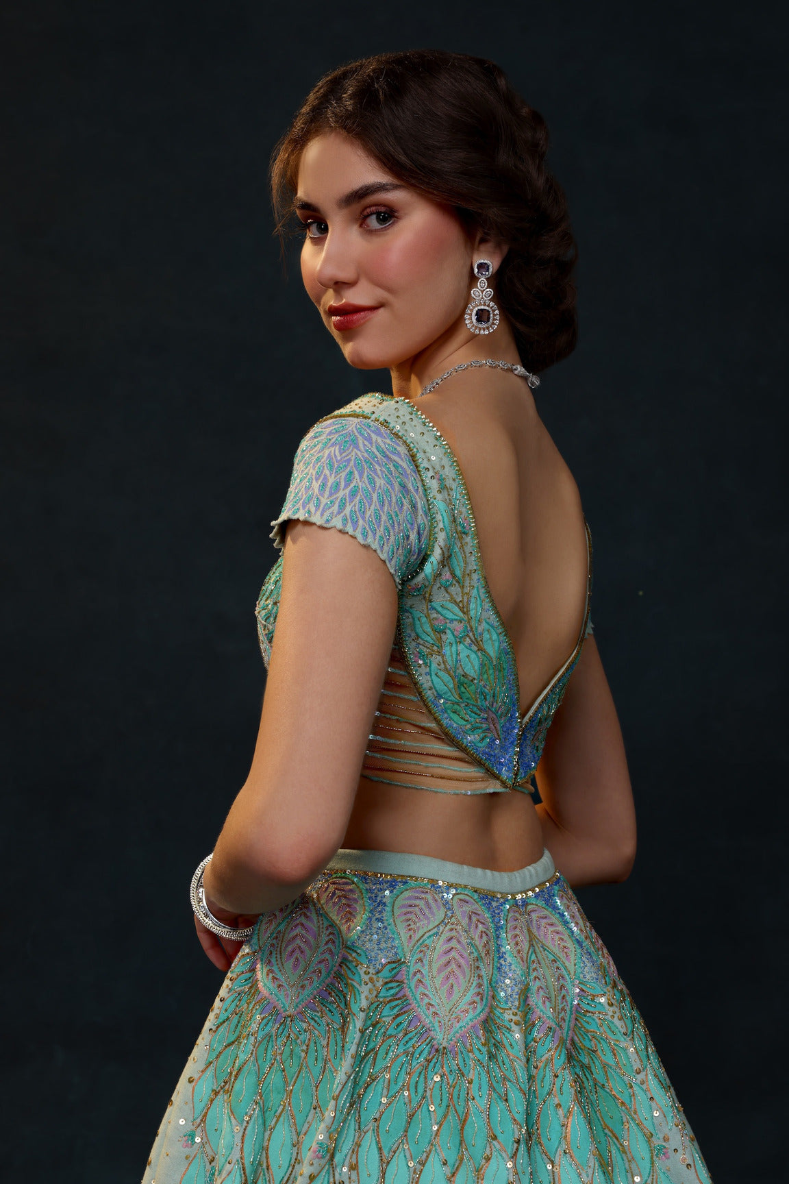 BLUE WINGS LEHENGA SET