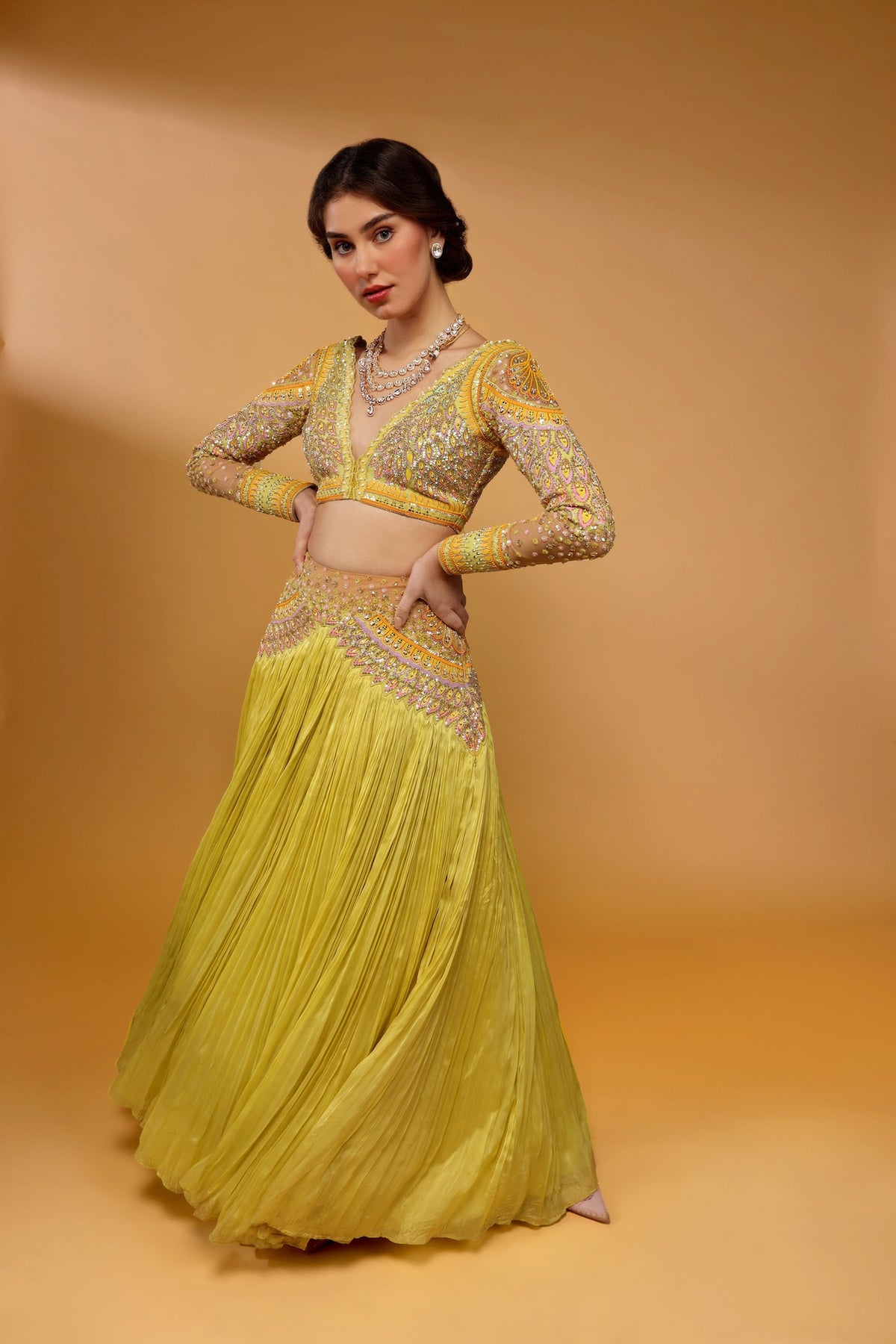 PARNA LEHENGA SET
