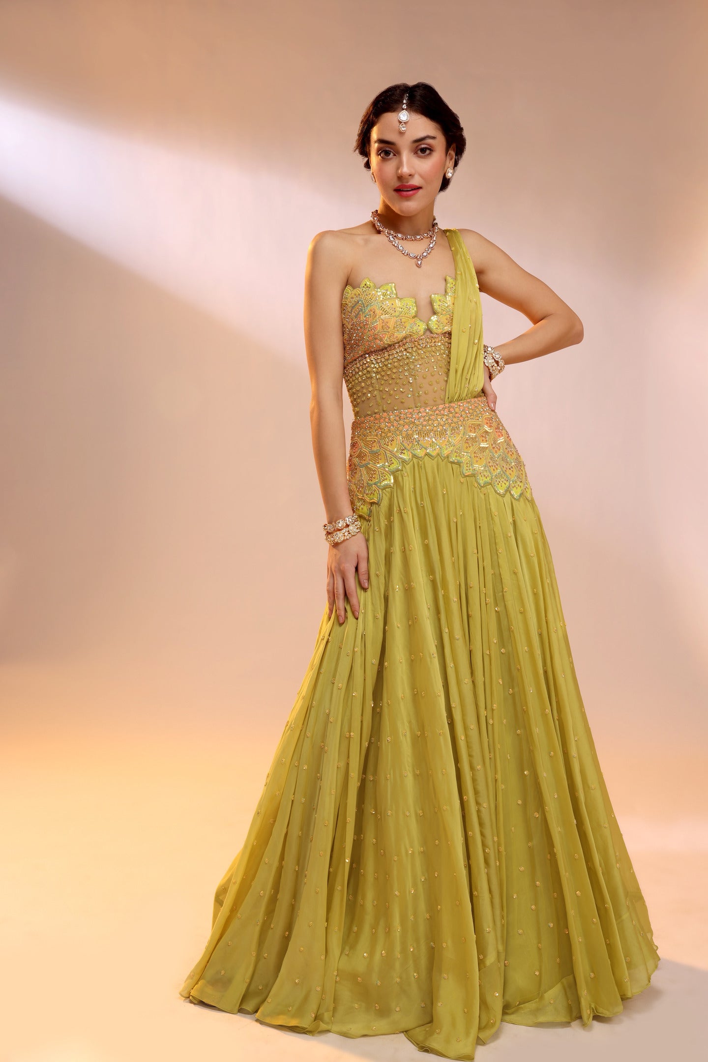 MOHHAR PANKHADI LEHENGA SET