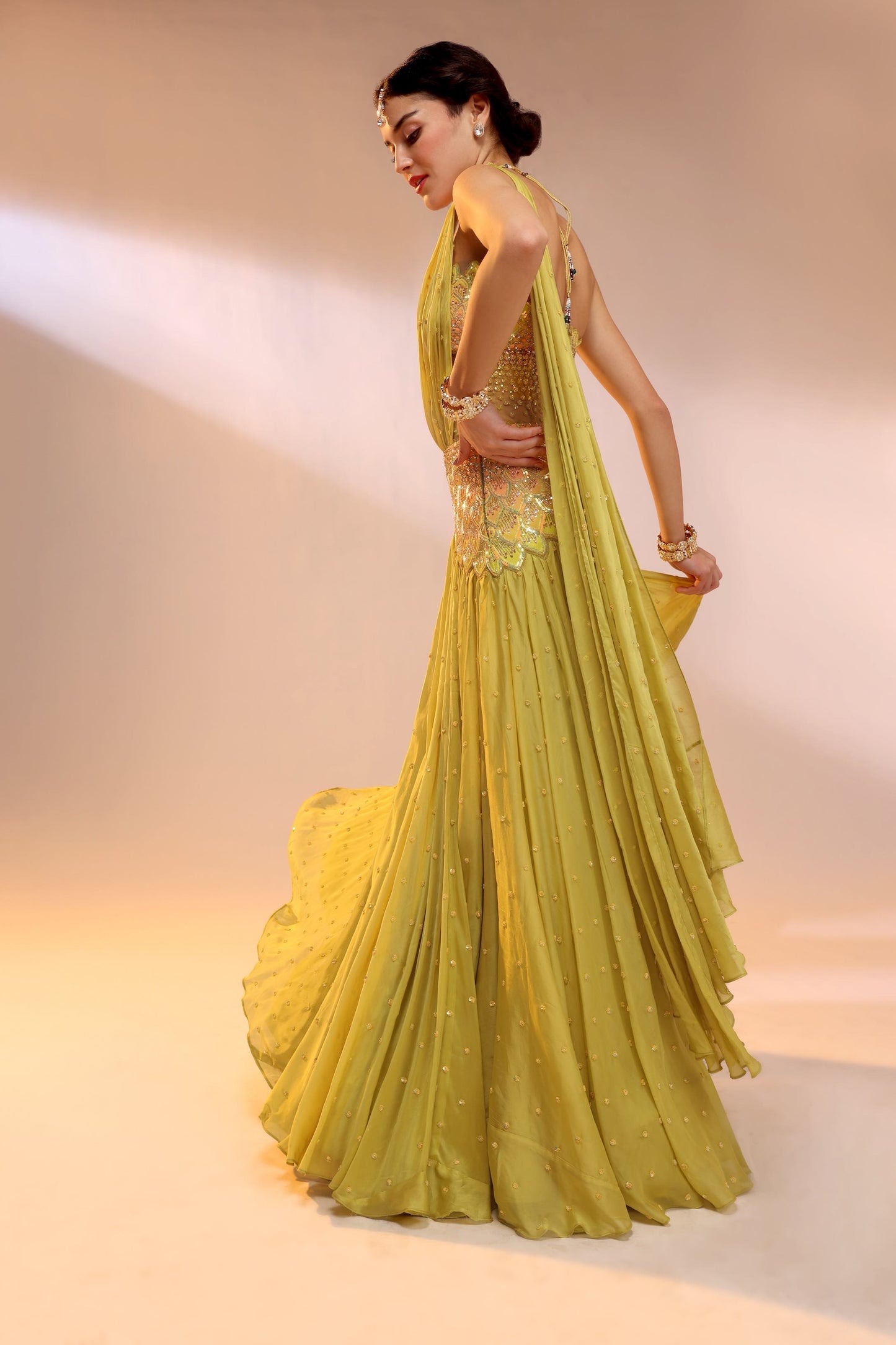 MOHHAR PANKHADI LEHENGA SET