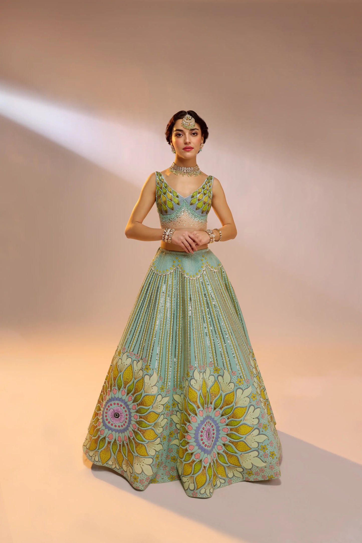 BLUE TARA LEHENGA SET