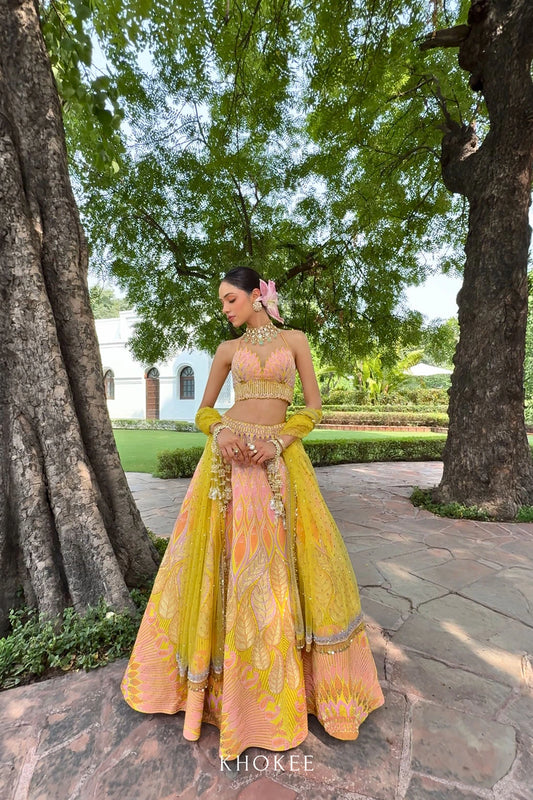 SUNRISE CORSET LEHENGA SET