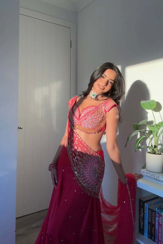 RACHANA KOORTHY IN THE MOGRA SAREE SET