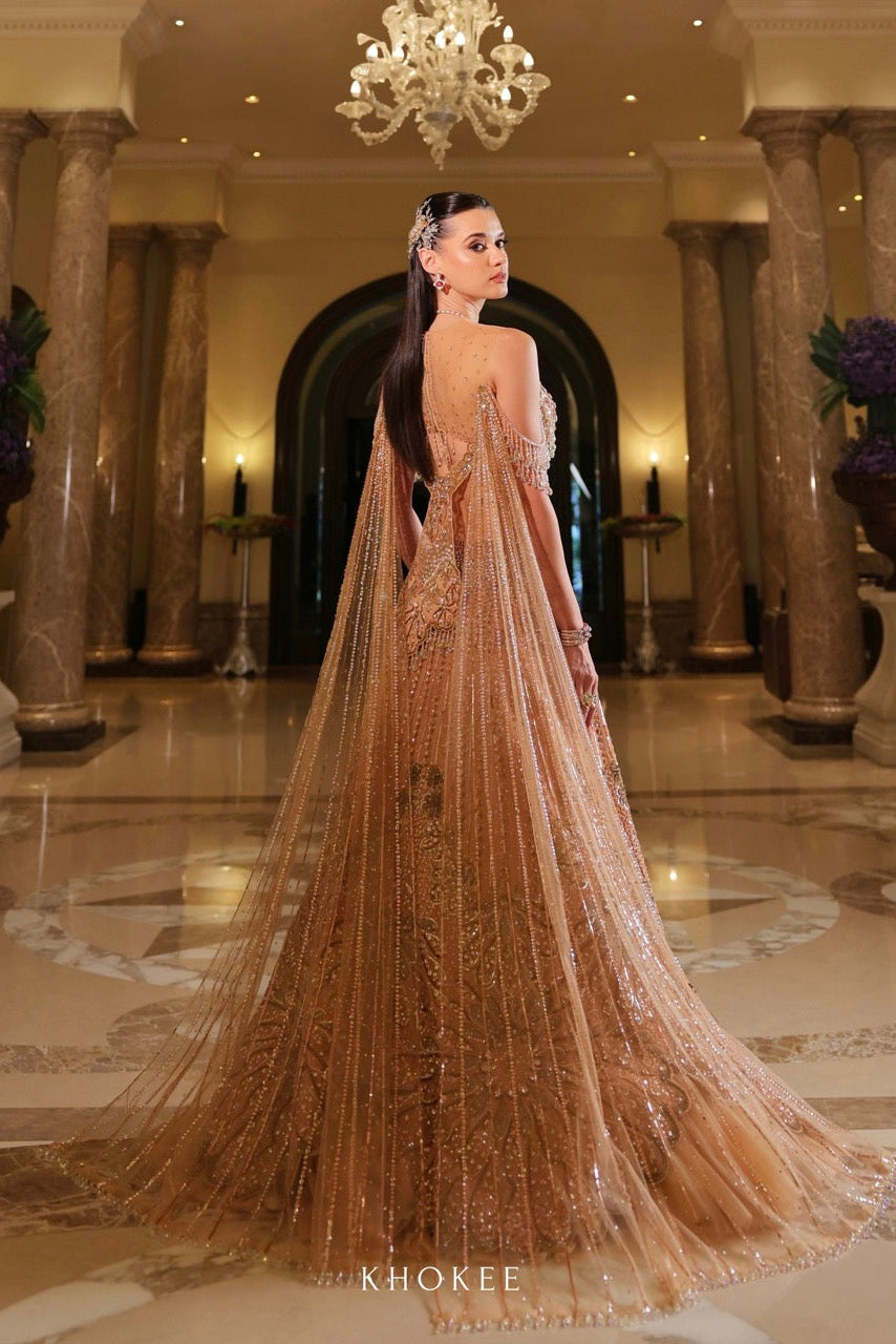 GOLDEN DROP LEHENGA SET