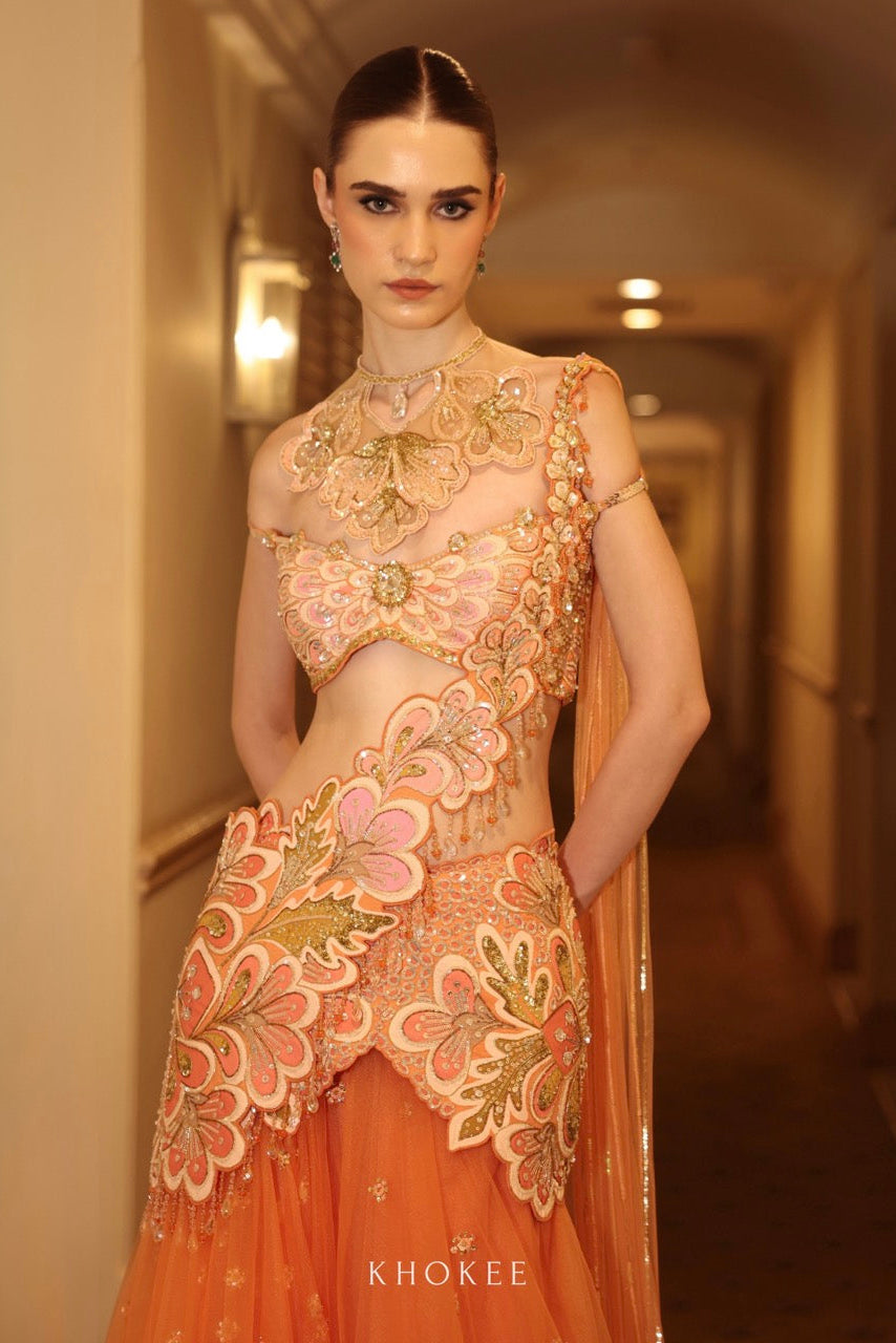 FLORAINE SAREE SET