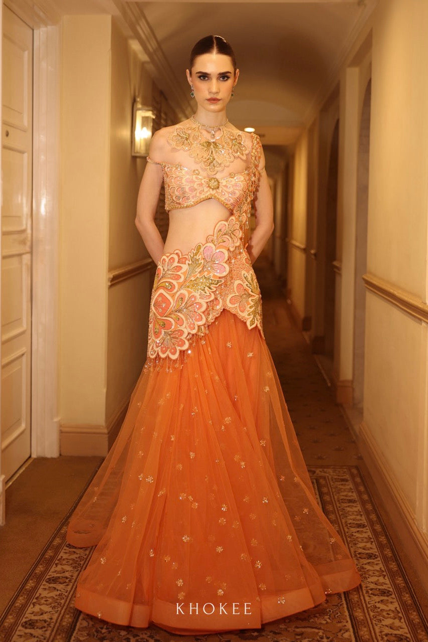 FLORAINE SAREE SET