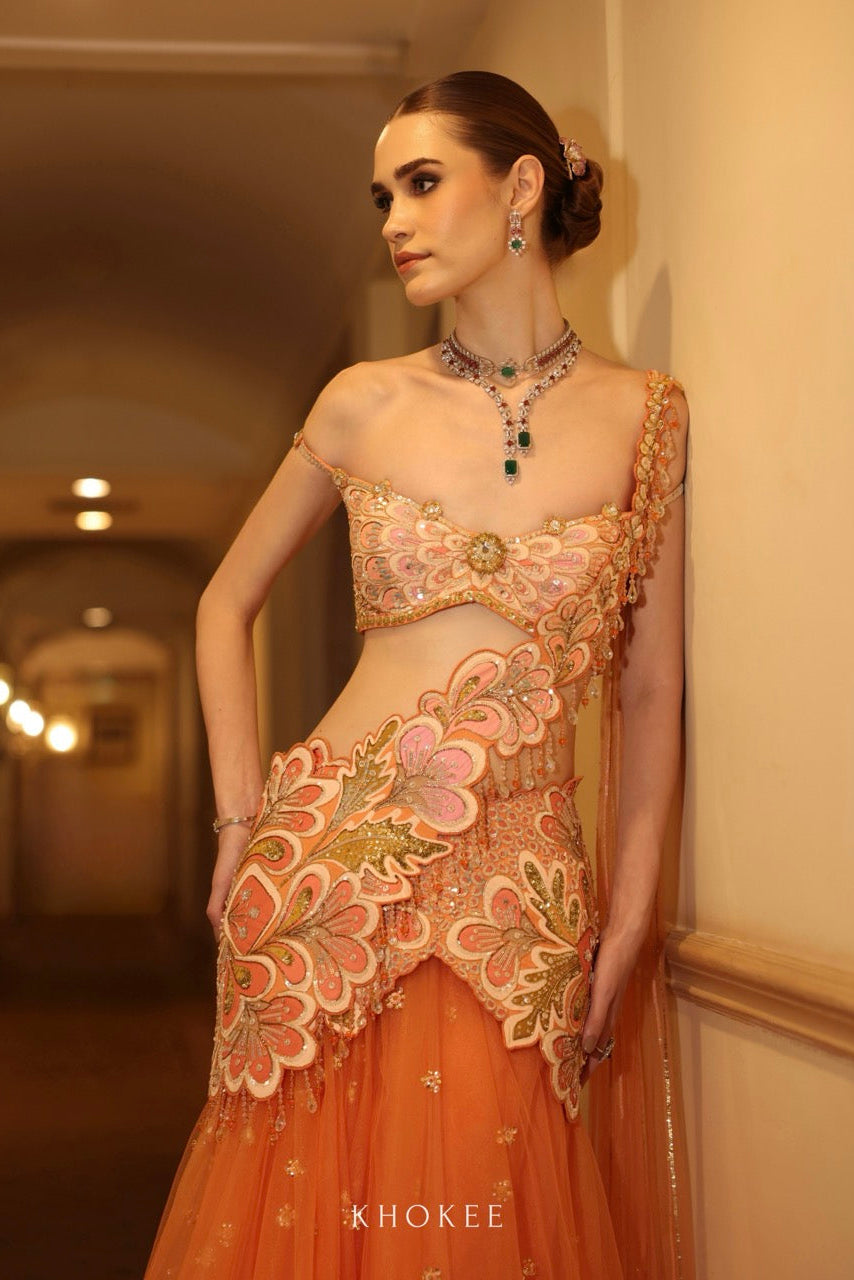 FLORAINE SAREE SET