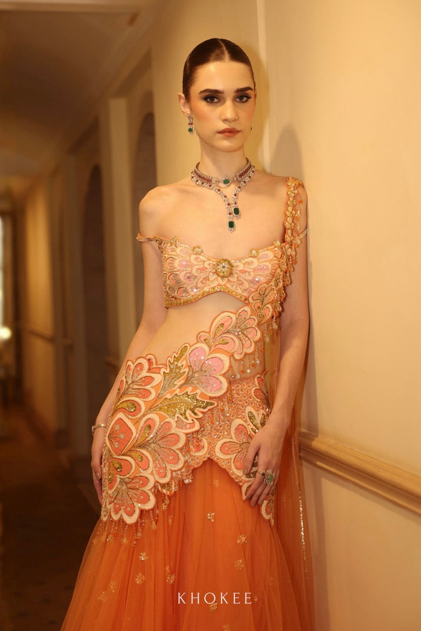 FLORAINE SAREE SET