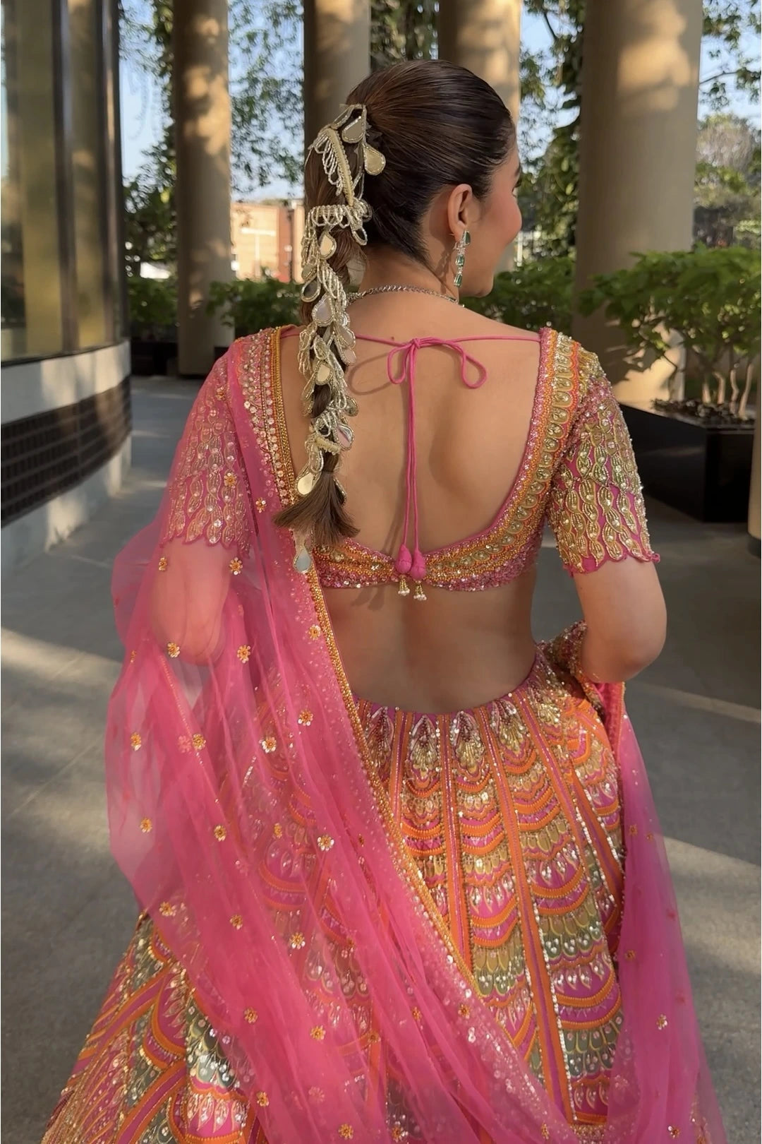 ISHA MULTANI IN THE PINK LOTUS LEHENGA SET