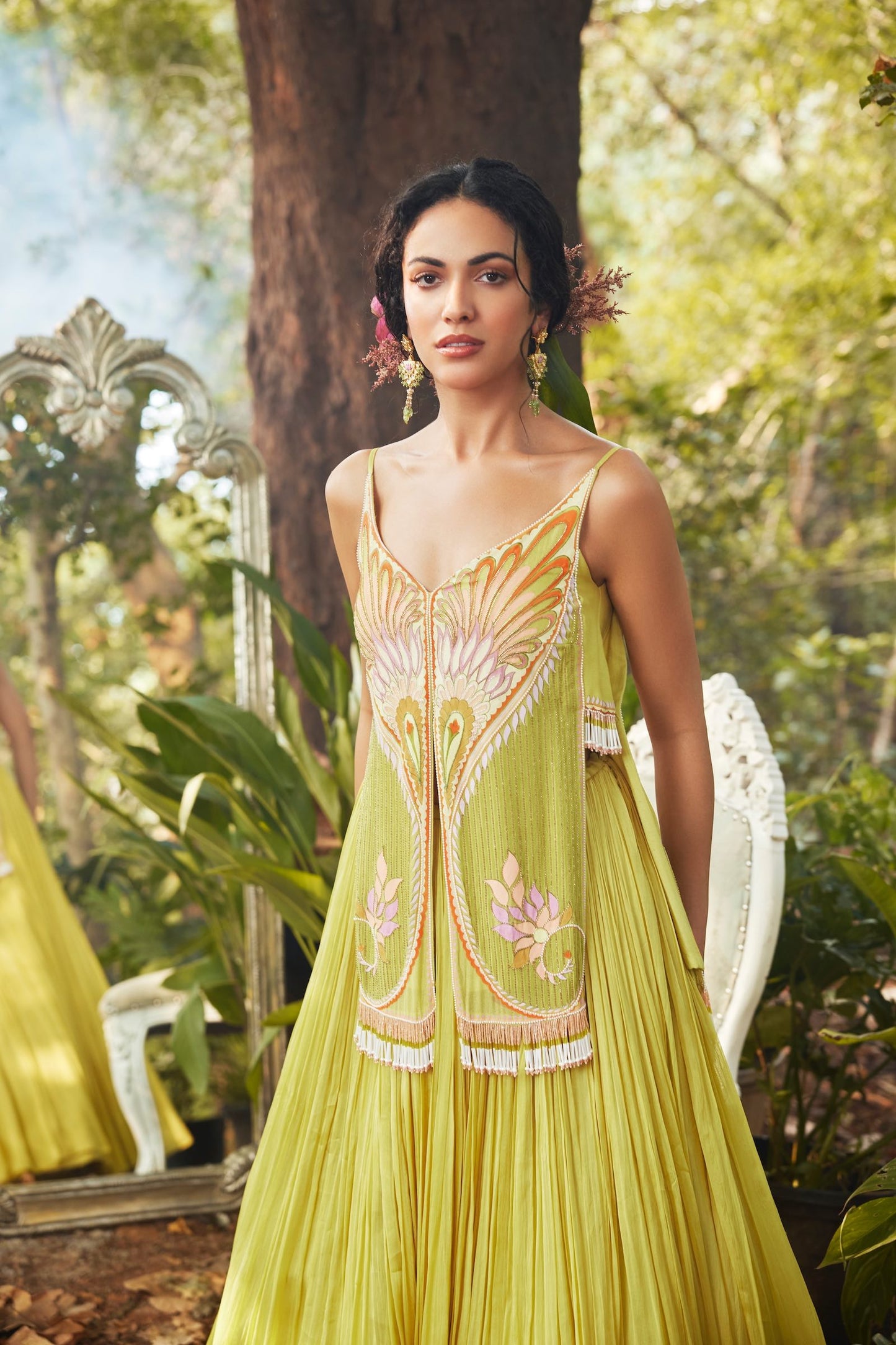 KERI FLAP LEHENGA SET