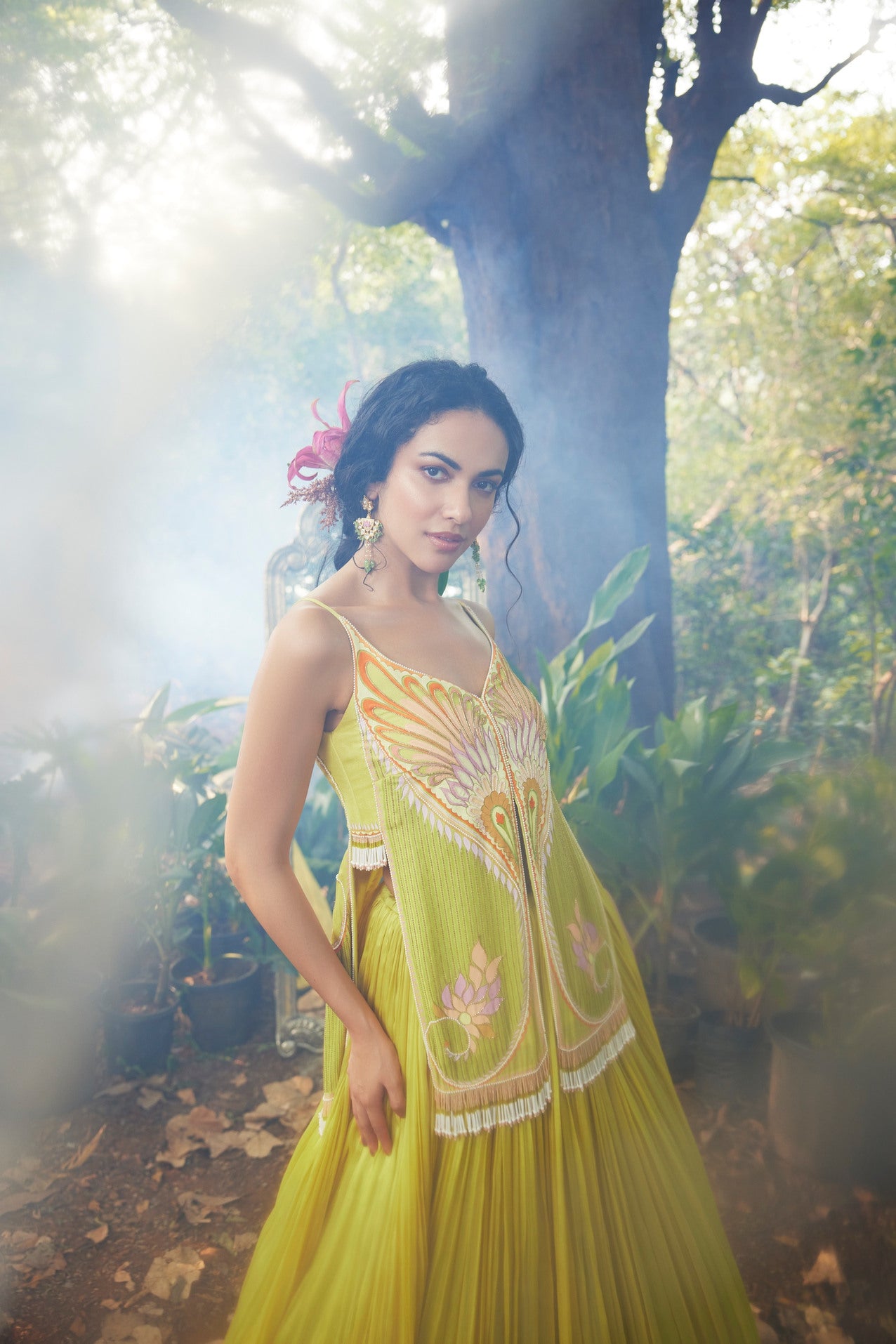 KERI FLAP LEHENGA SET
