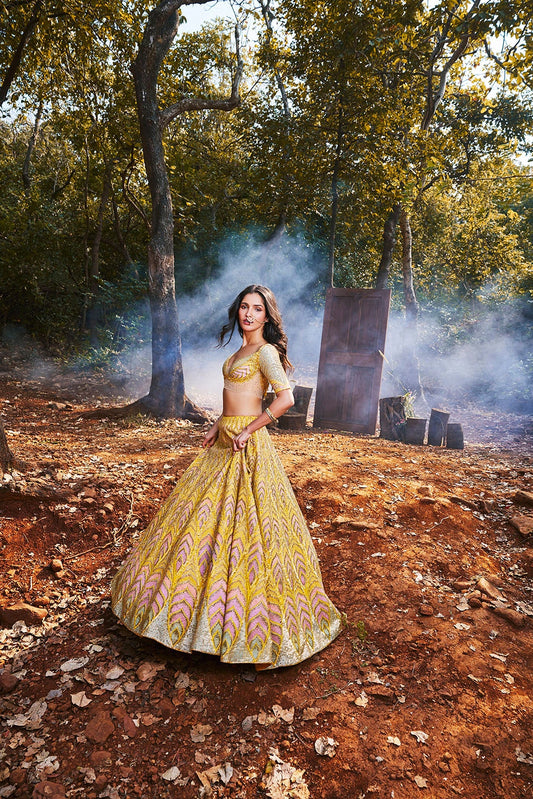 PATTI LEHENGA SET