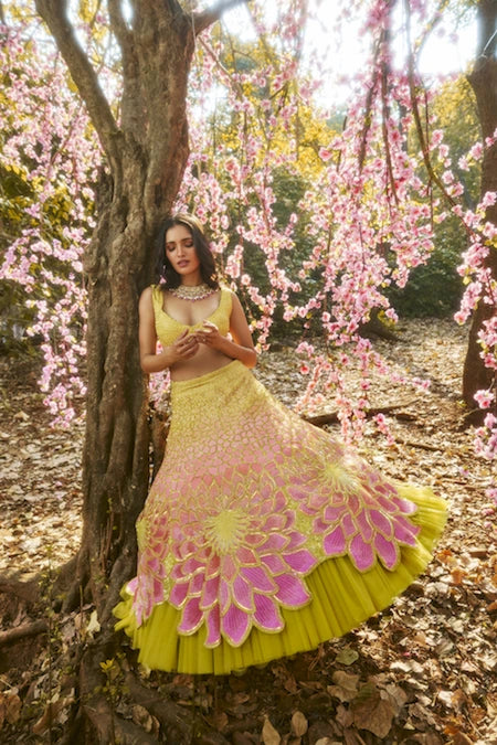 MOHHAR BLOOM LEHENGA SET