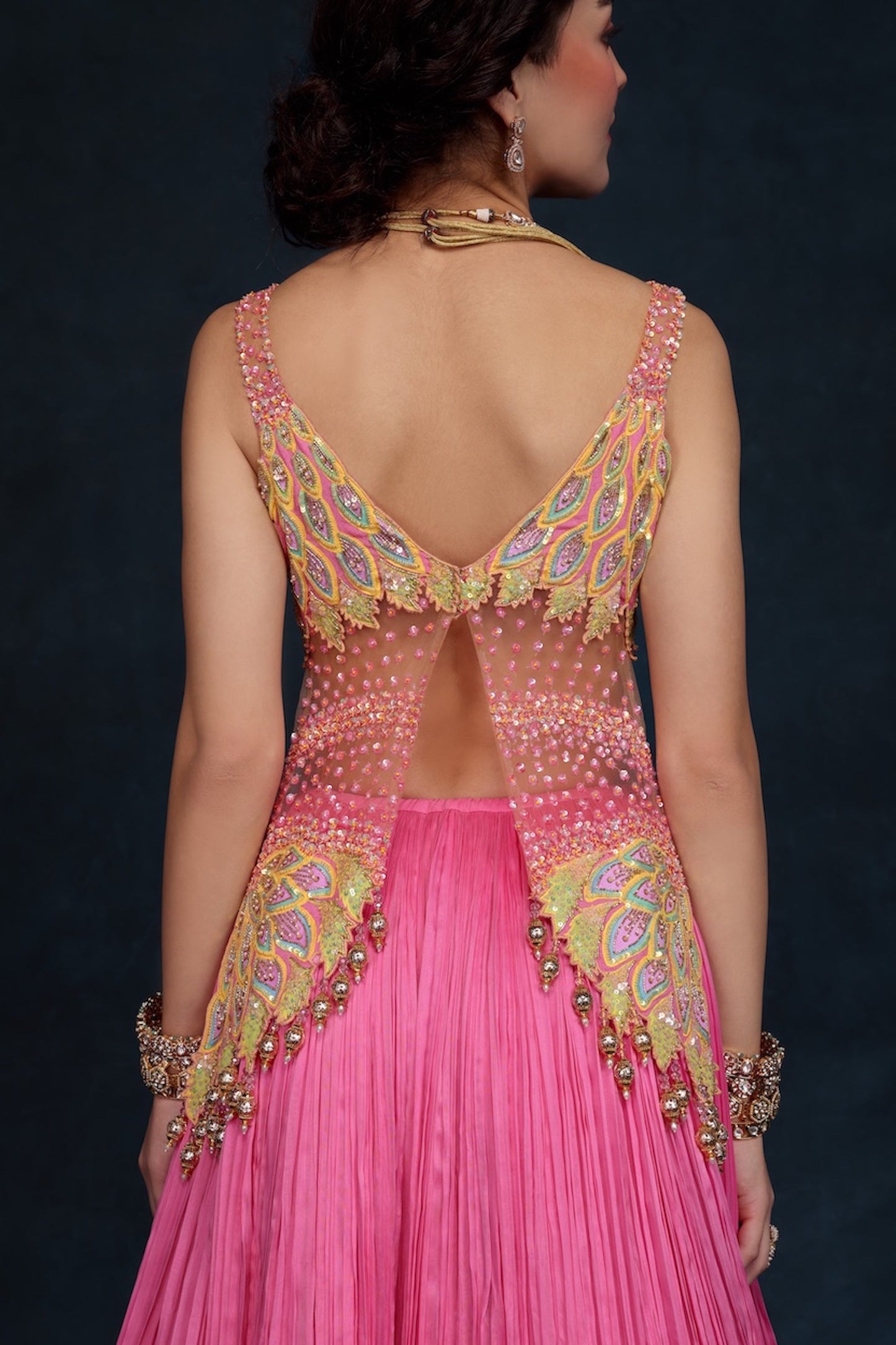 MOHHAR PAKHRU FLAP LEHENGA SET