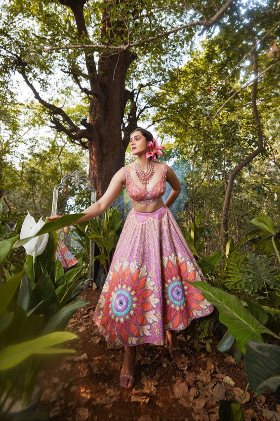 PURPLE TARA LEHENGA SET