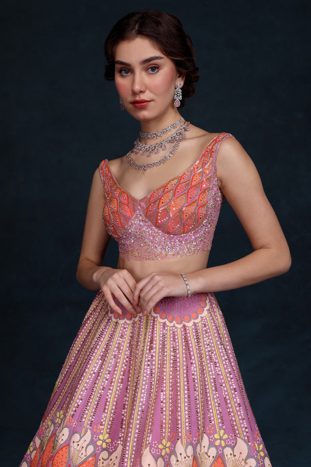 PURPLE TARA LEHENGA SET