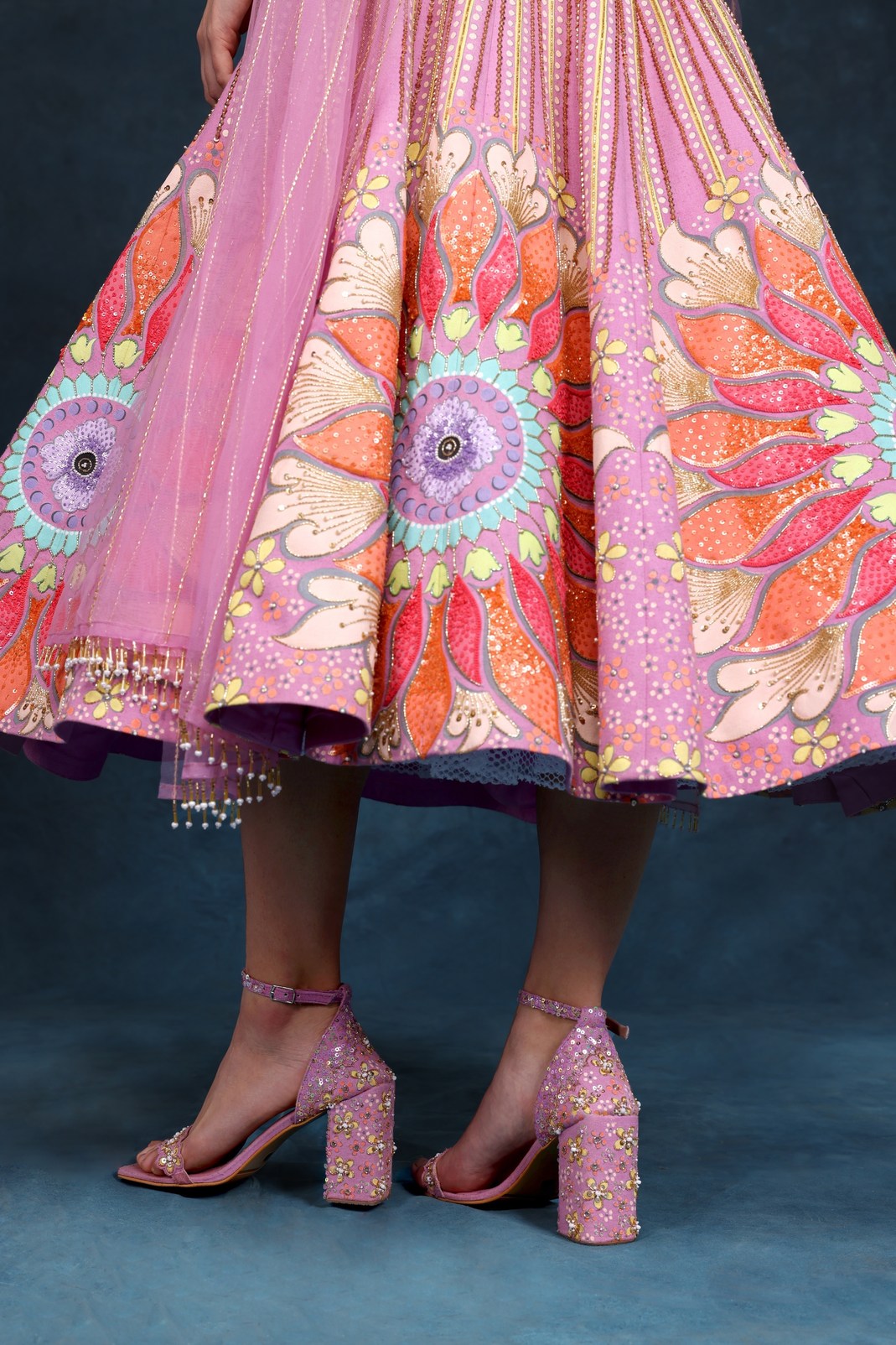PURPLE TARA LEHENGA SET