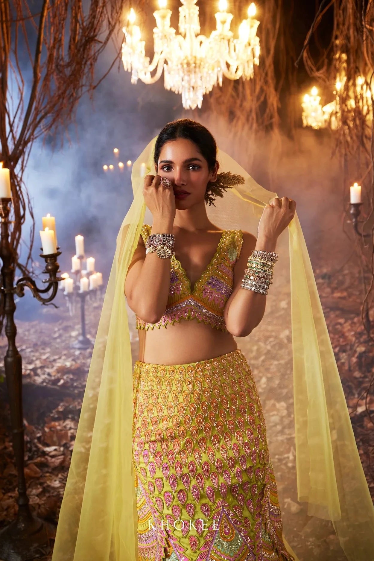 MARINA BLOOM LEHENGA SET