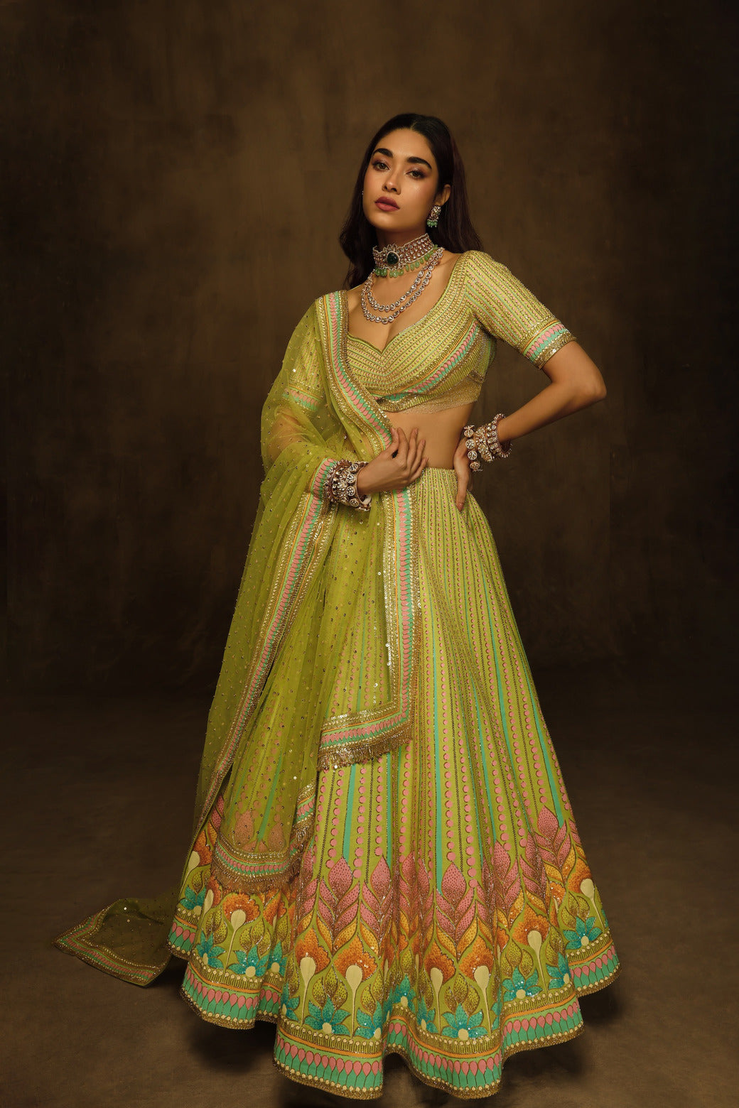 PUSHP LEHENGA SET