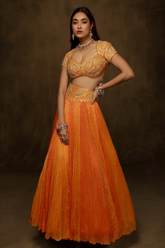 KESARI LEHENGA SET