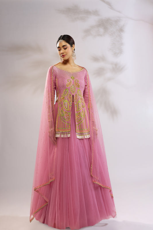 MANG FLAP LEHENGA SET