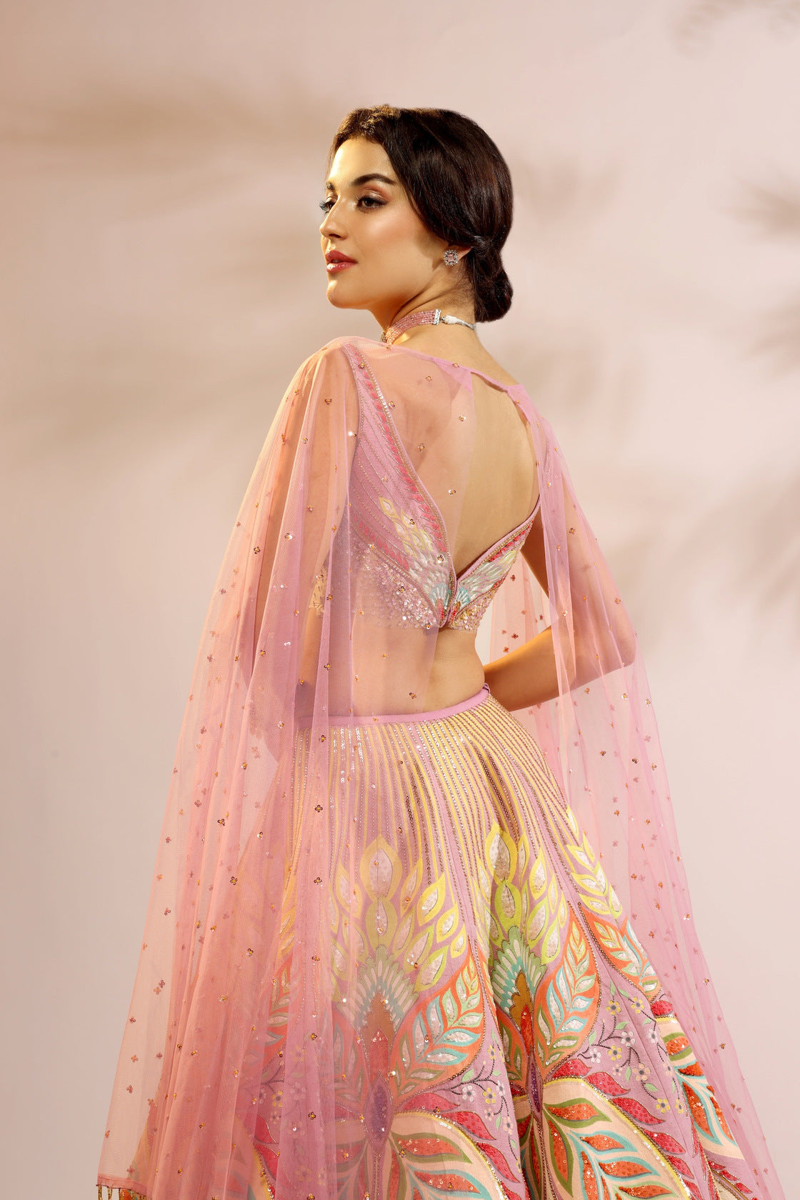 PURPLE WINGS LEHENGA SET