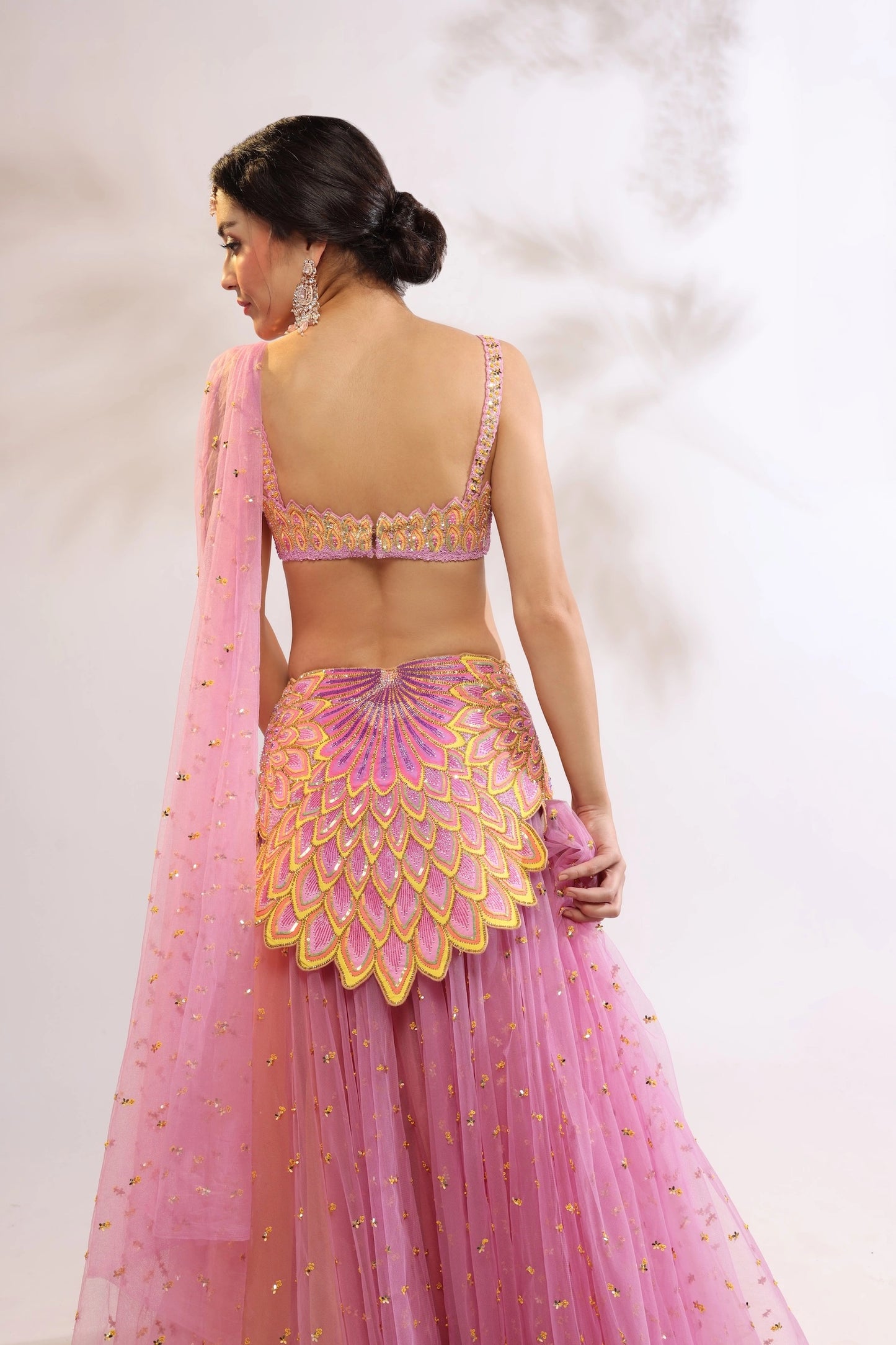 MOHHAR LOTUS BLOOM SAREE SET
