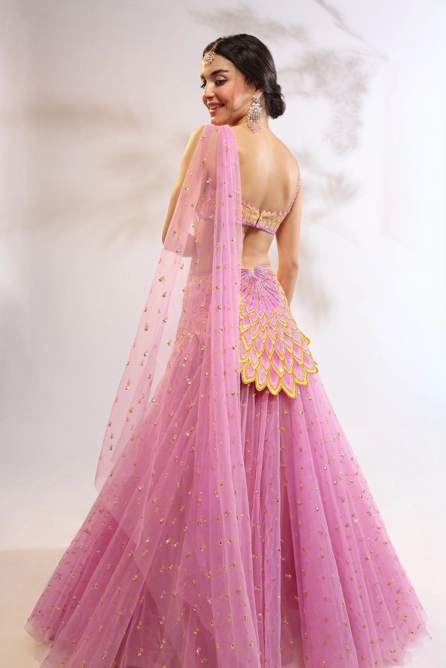 MOHHAR LOTUS BLOOM SAREE SET