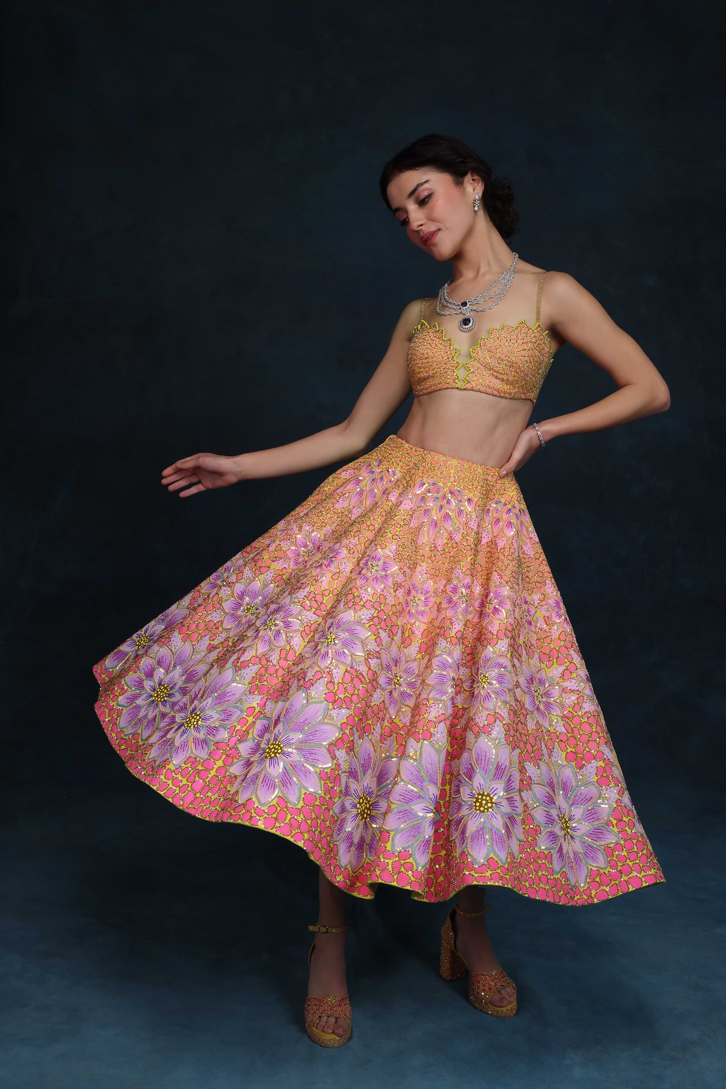 MOHHAR BLOSSOM LEHENGA SET