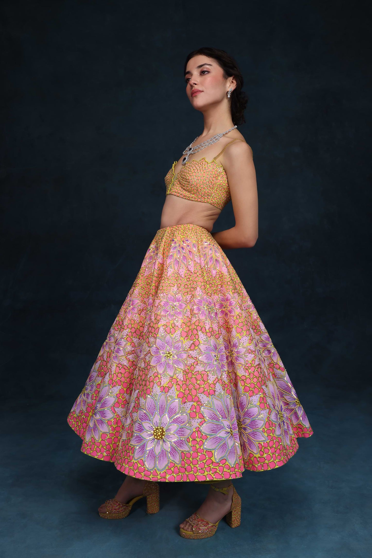 MOHHAR BLOSSOM LEHENGA SET